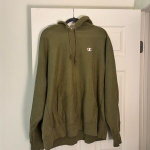 Champion Green Sweatshirt Pullover Hoodie